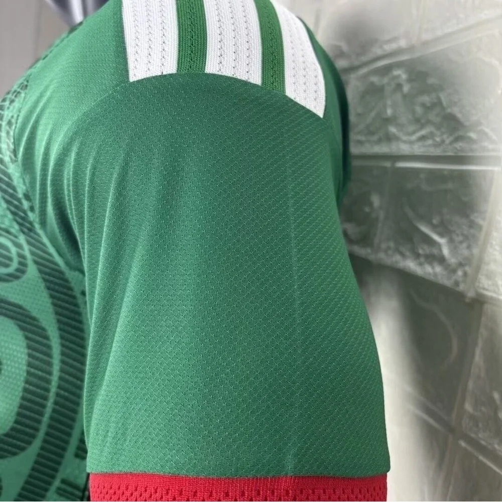 adidas Green Mexico-Style S. Gimenez #11 Soccer Jersey